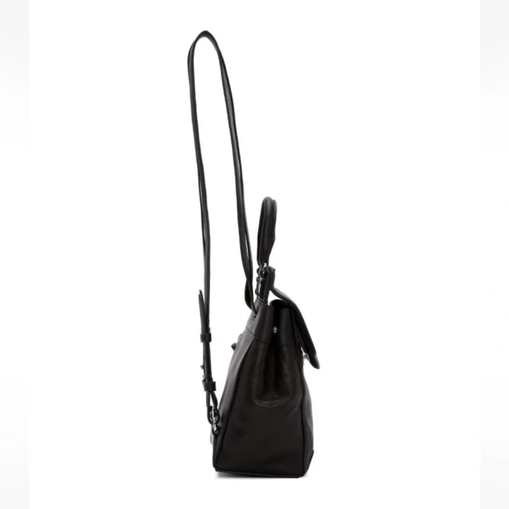 rag & bone Black Leather Backpack